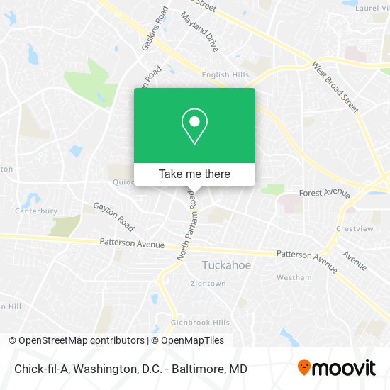 Chick-fil-A map