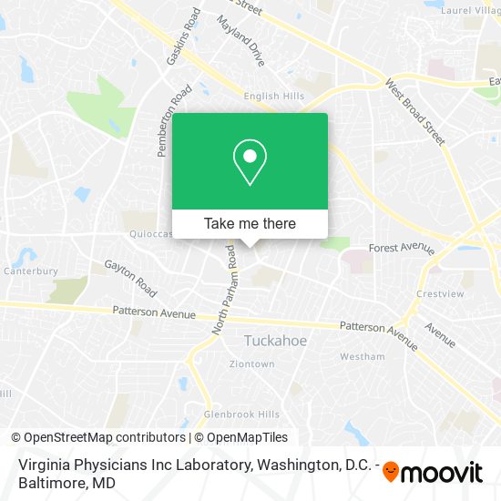 Virginia Physicians Inc Laboratory map