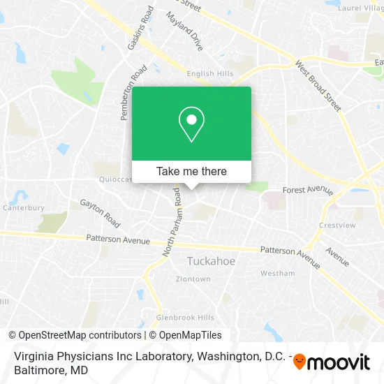 Virginia Physicians Inc Laboratory map