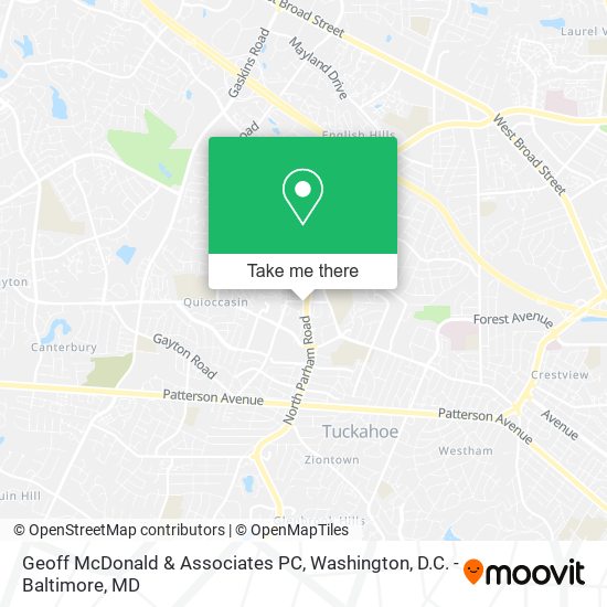 Geoff McDonald & Associates PC map