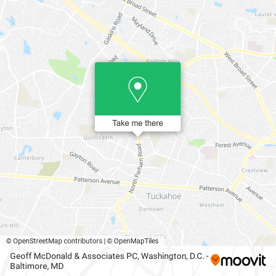 Geoff McDonald & Associates PC map