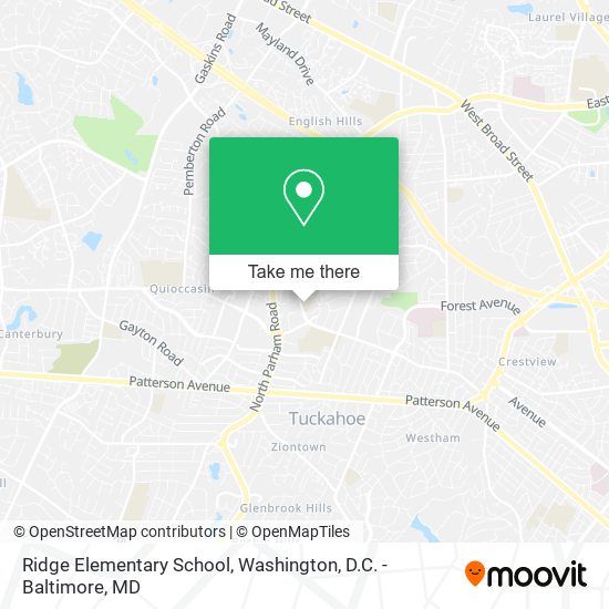 Ridge Elementary School map