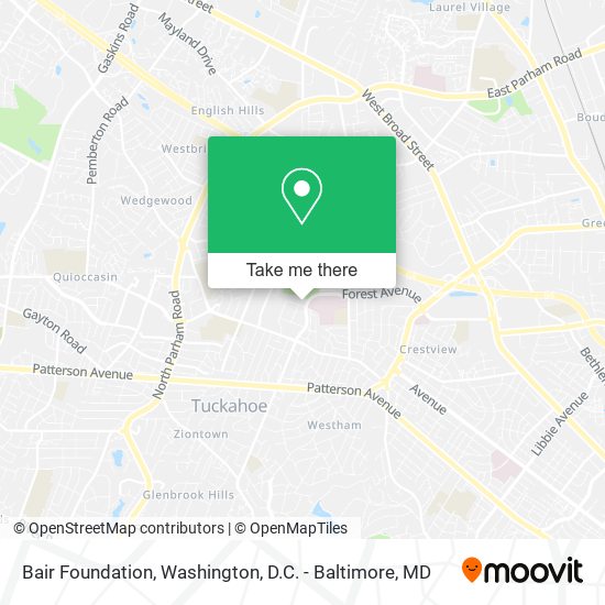 Bair Foundation map