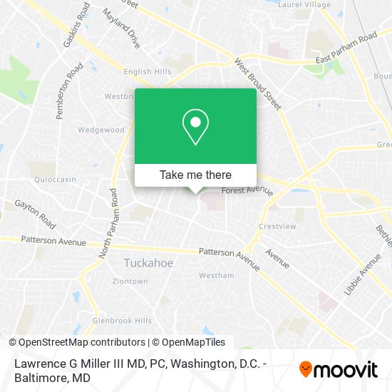 Lawrence G Miller III MD, PC map