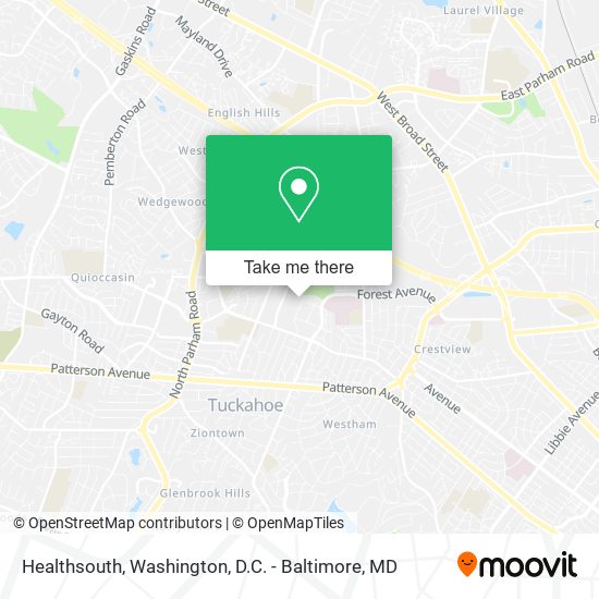 Mapa de Healthsouth