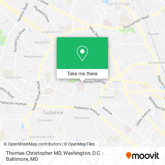 Thomas Christopher MD map