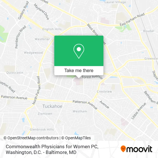 Commonwealth Physicians for Women PC map