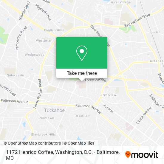 1172 Henrico Coffee map