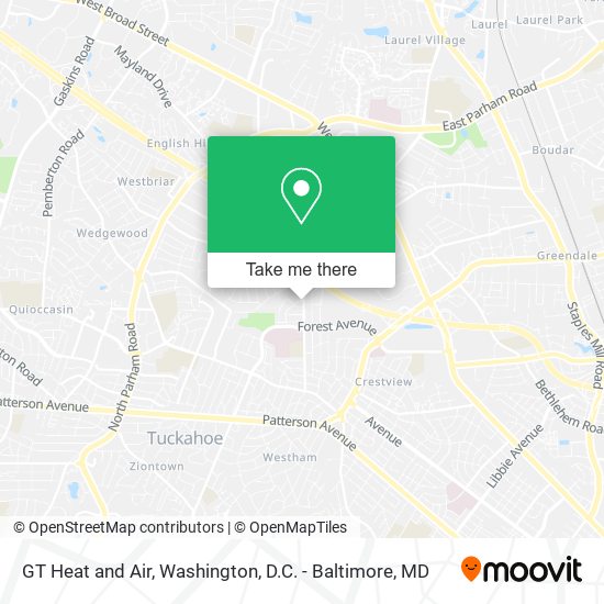 GT Heat and Air map