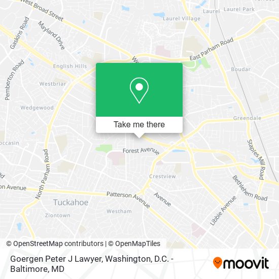Mapa de Goergen Peter J Lawyer