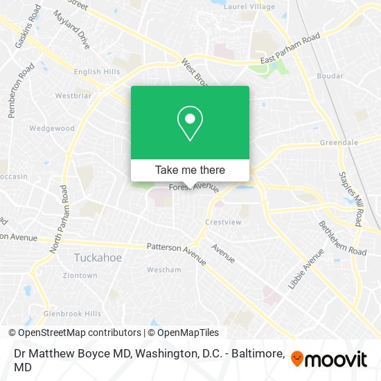 Dr Matthew Boyce MD map