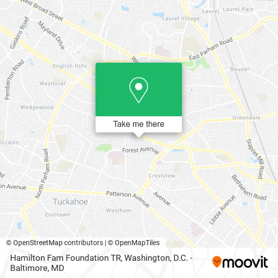 Hamilton Fam Foundation TR map