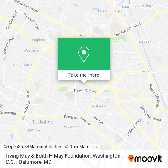 Irving May & Edith H May Foundation map