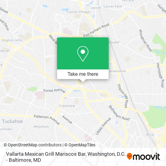 Vallarta Mexican Grill Mariscos Bar map