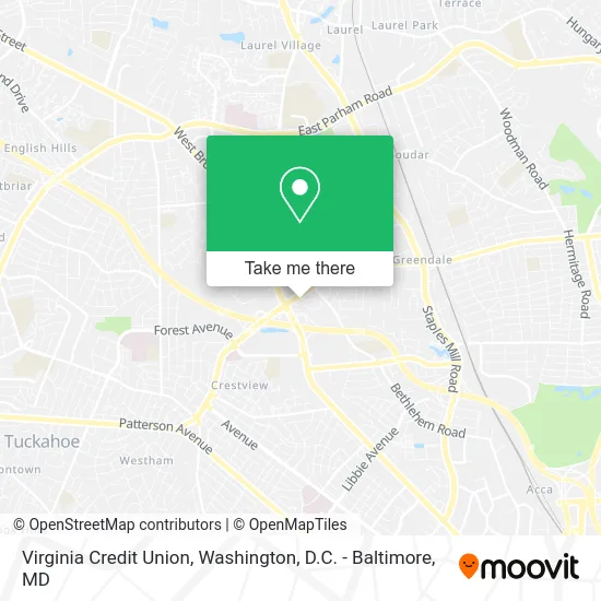 Virginia Credit Union map