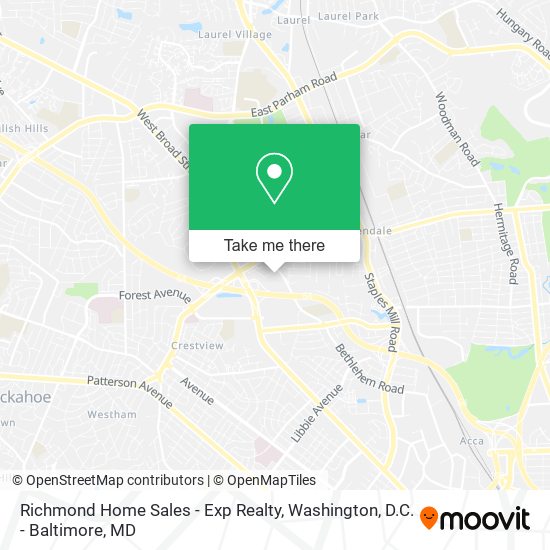 Richmond Home Sales - Exp Realty map
