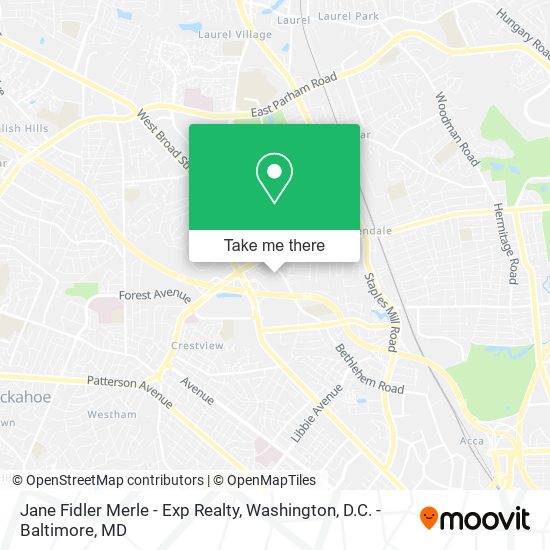 Jane Fidler Merle - Exp Realty map