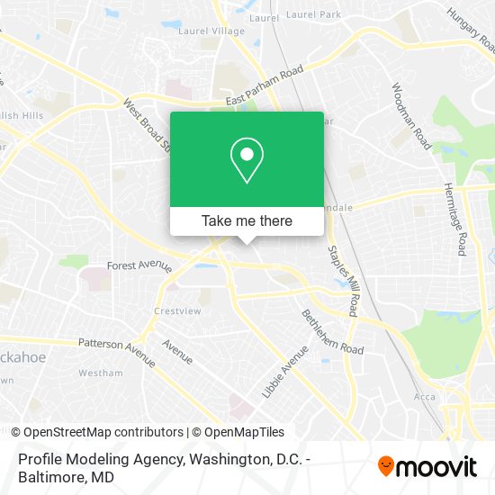 Profile Modeling Agency map