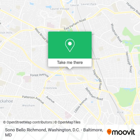 Sono Bello Richmond map