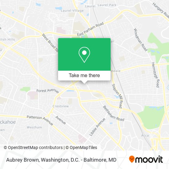 Aubrey Brown map