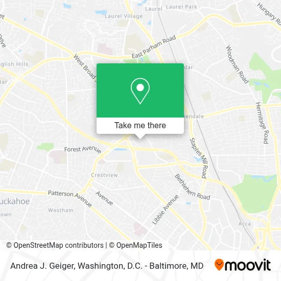 Andrea J. Geiger map