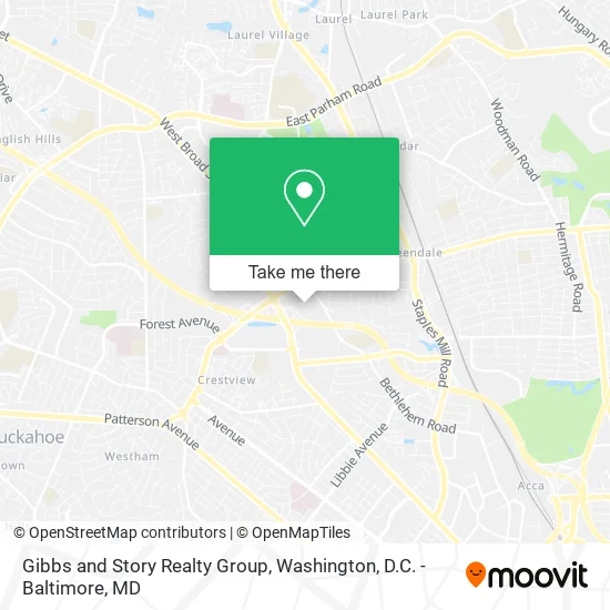 Gibbs and Story Realty Group map