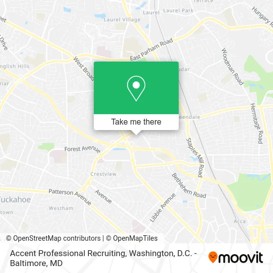 Accent Professional Recruiting map