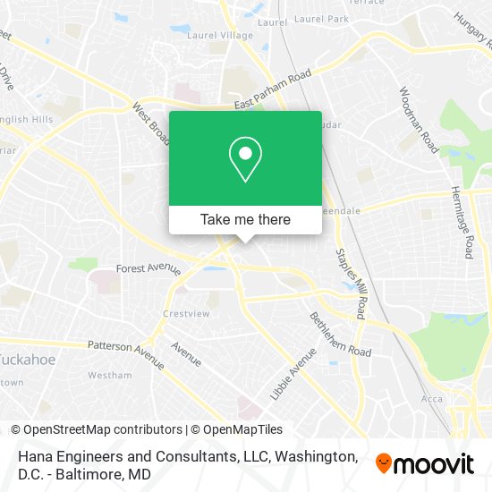 Mapa de Hana Engineers and Consultants, LLC