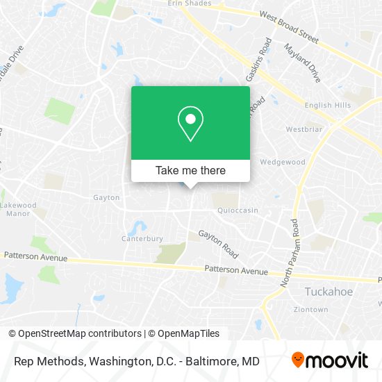 Rep Methods map