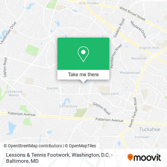 Lessons & Tennis Footwork map