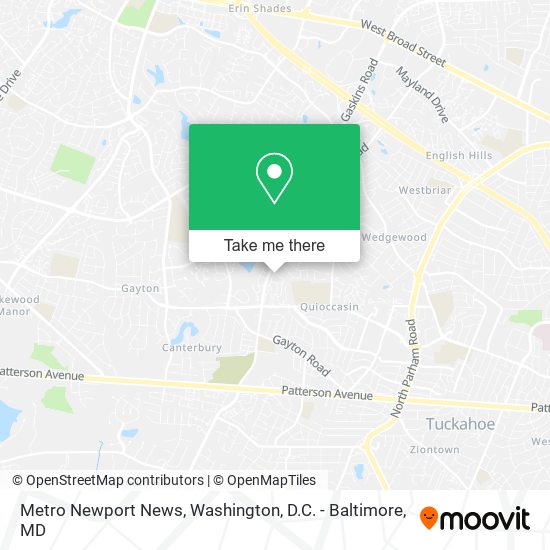 Metro Newport News map