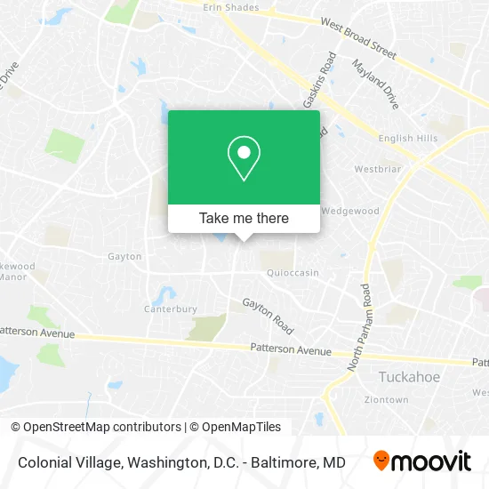 Colonial Village map