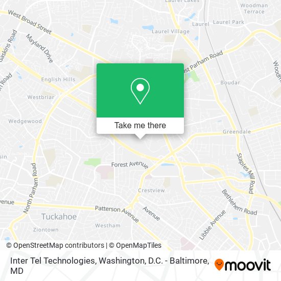 Mapa de Inter Tel Technologies
