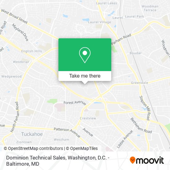 Mapa de Dominion Technical Sales