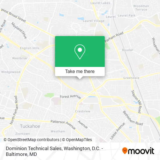Dominion Technical Sales map