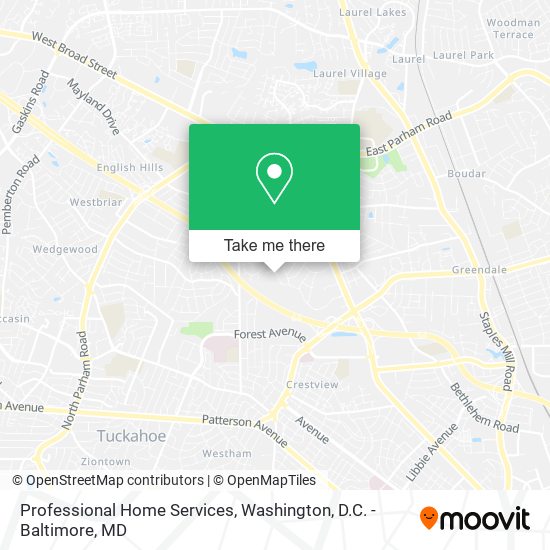 Mapa de Professional Home Services