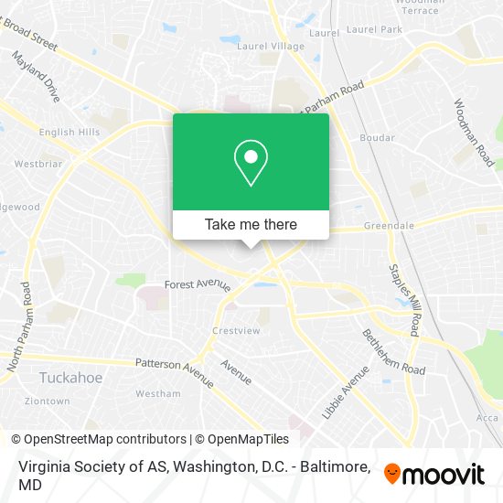 Mapa de Virginia Society of AS