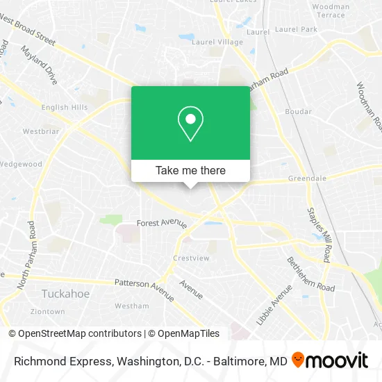 Richmond Express map