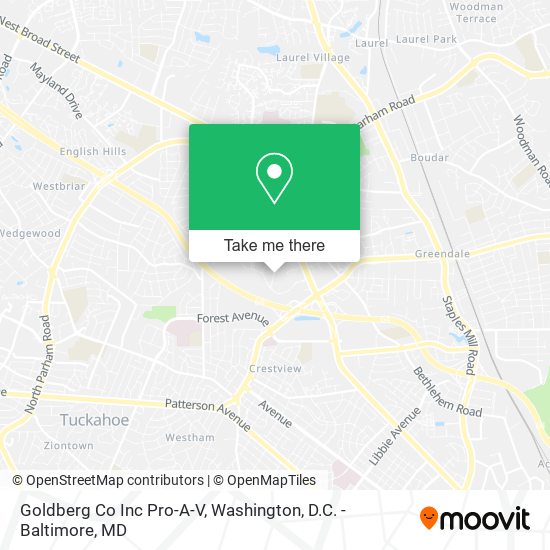 Mapa de Goldberg Co Inc Pro-A-V