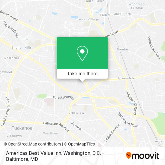 Americas Best Value Inn map