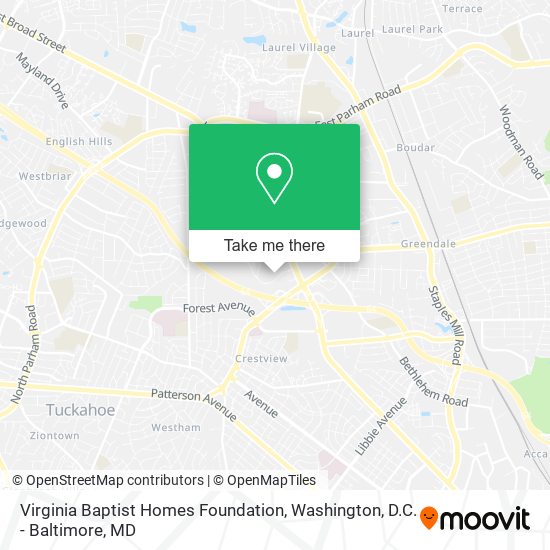 Mapa de Virginia Baptist Homes Foundation