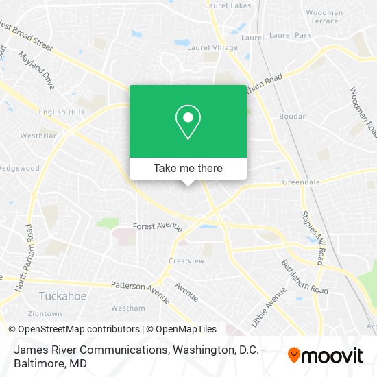Mapa de James River Communications