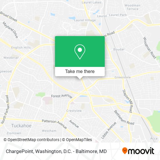 Mapa de ChargePoint