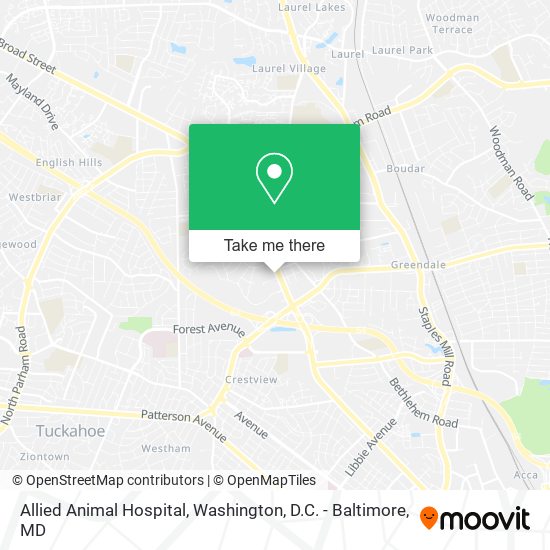 Allied Animal Hospital map