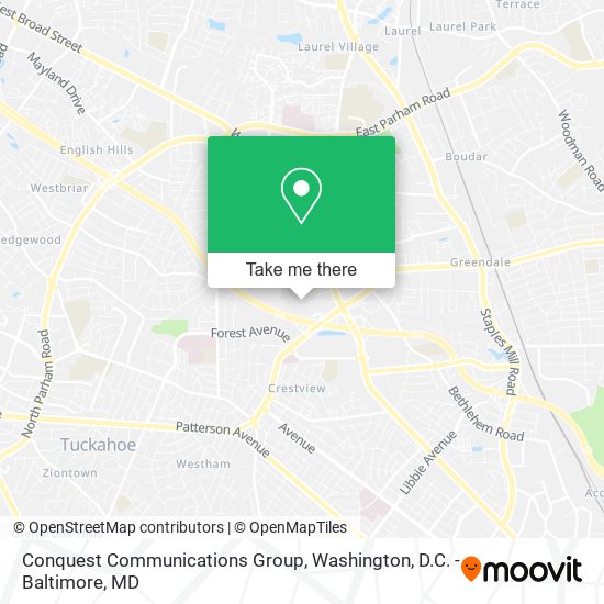 Conquest Communications Group map