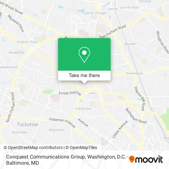 Conquest Communications Group map