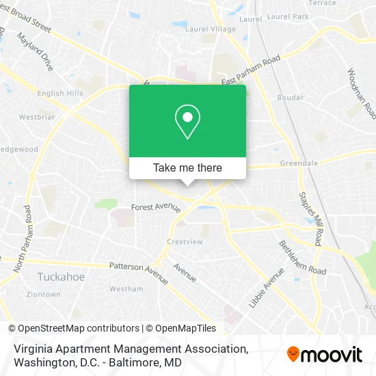 Virginia Apartment Management Association map