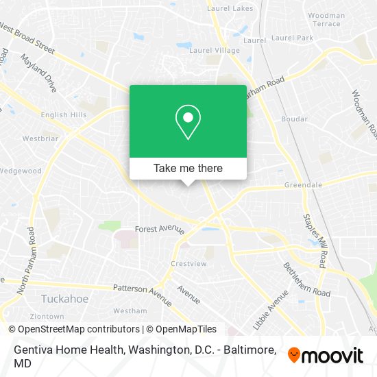 Gentiva Home Health map