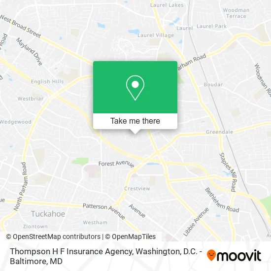 Thompson H F Insurance Agency map