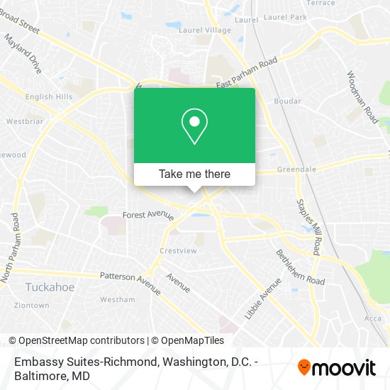 Mapa de Embassy Suites-Richmond